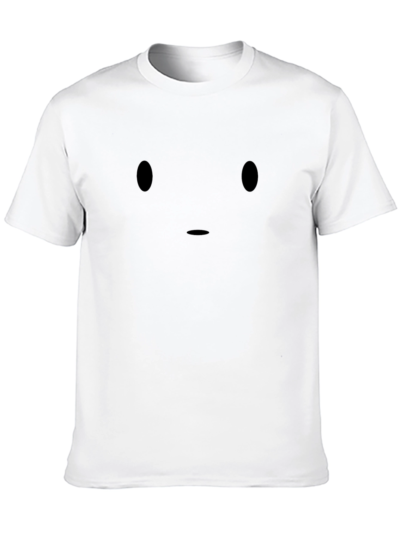 Minimalist Face Black T-Shirt - Modern Style