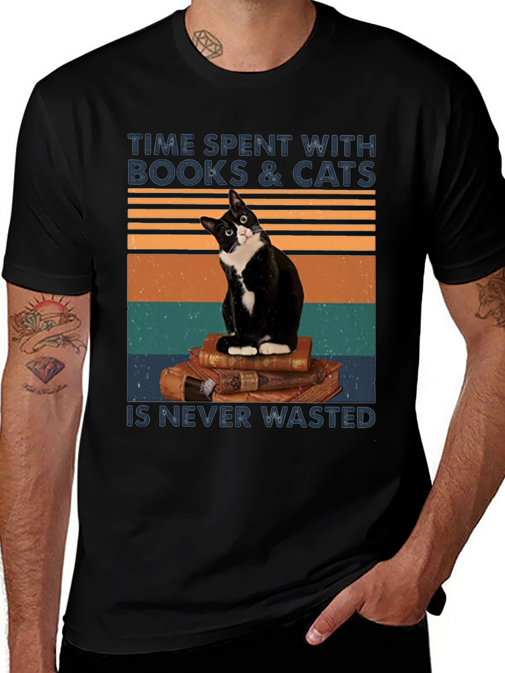 Books and Cats T-Shirt