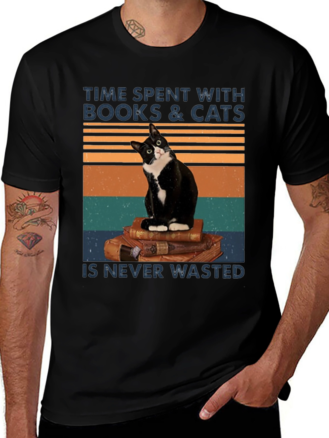 Books and Cats T-Shirt