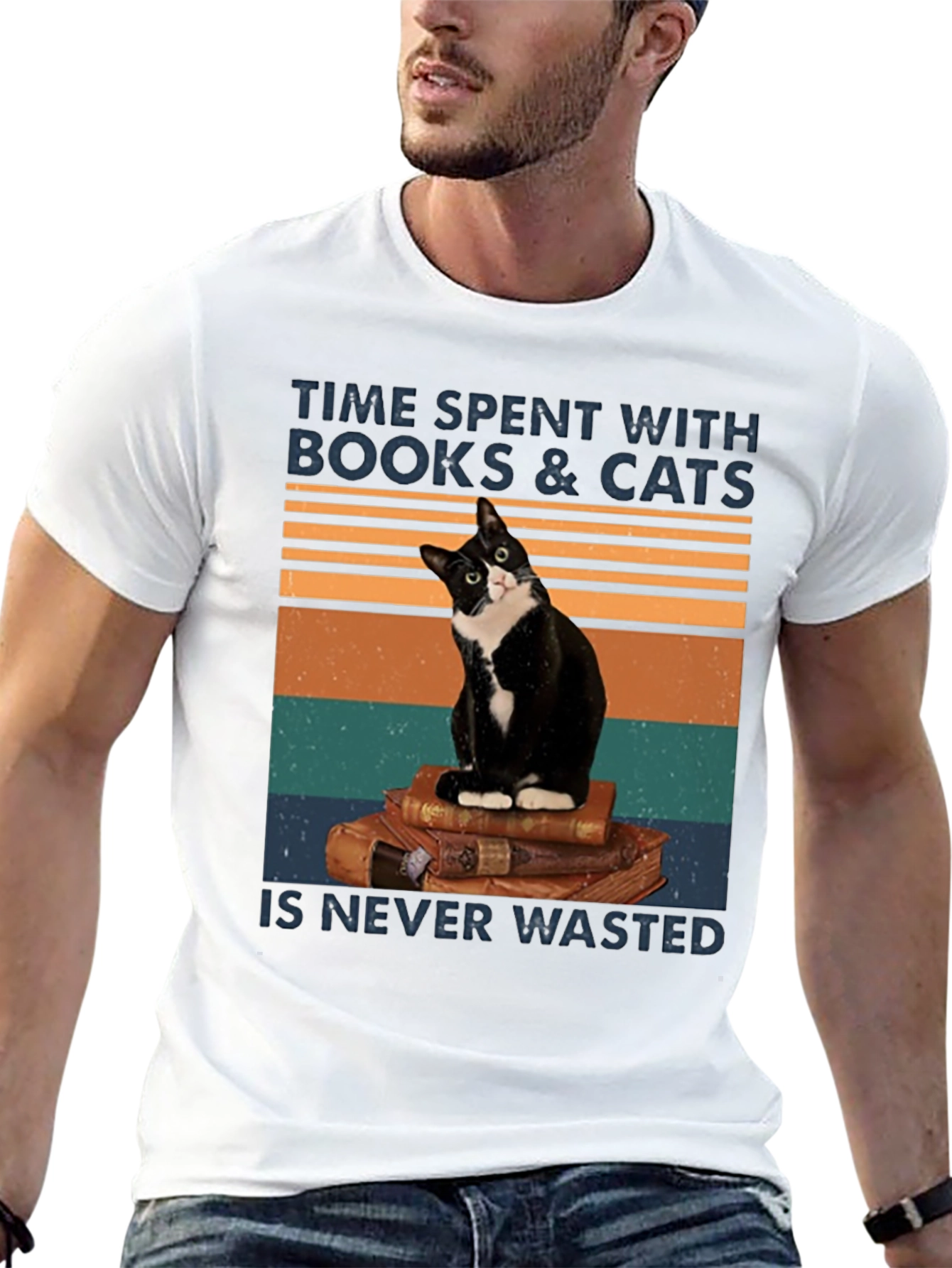 Books and Cats T-Shirt