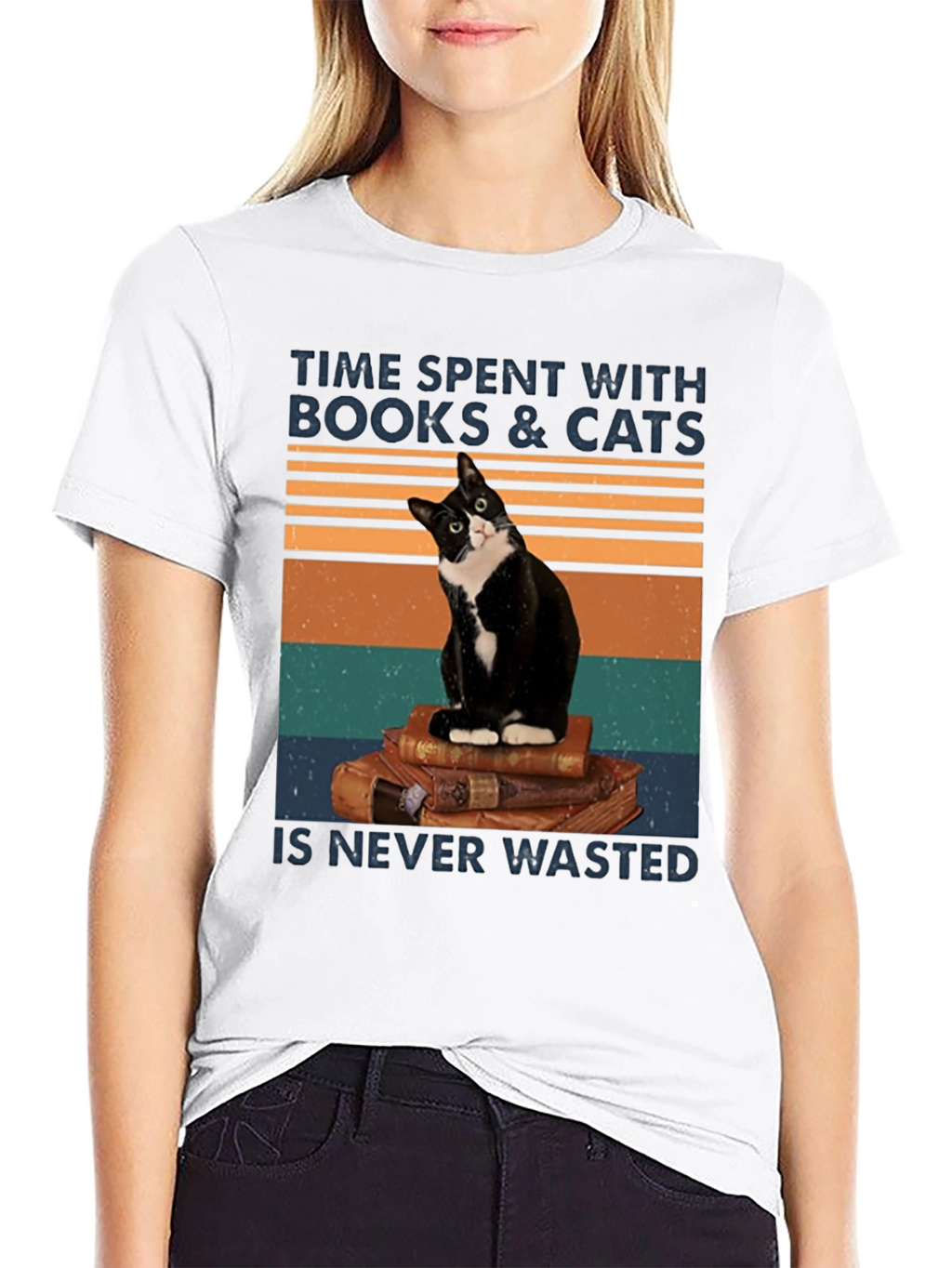 Books and Cats T-Shirt