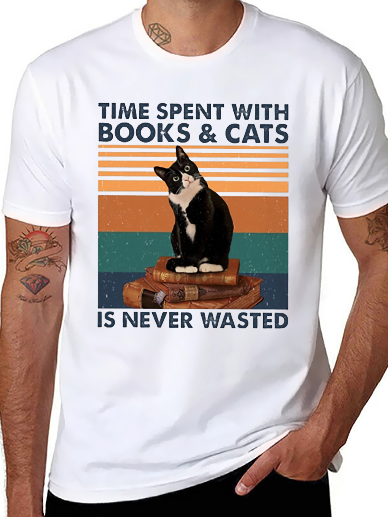 Books and Cats T-Shirt
