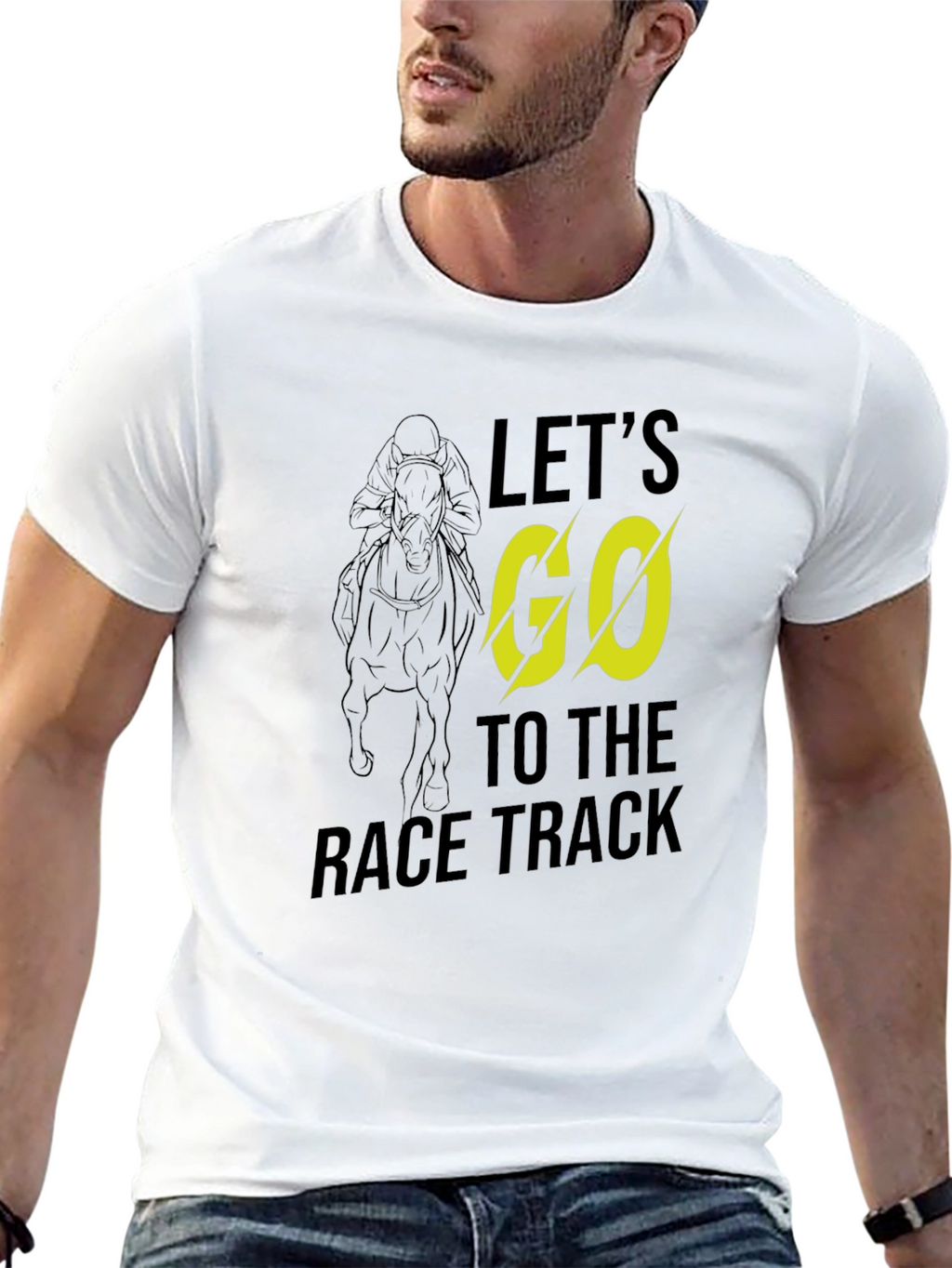 Lets Go to the Race Track Graphic Tee