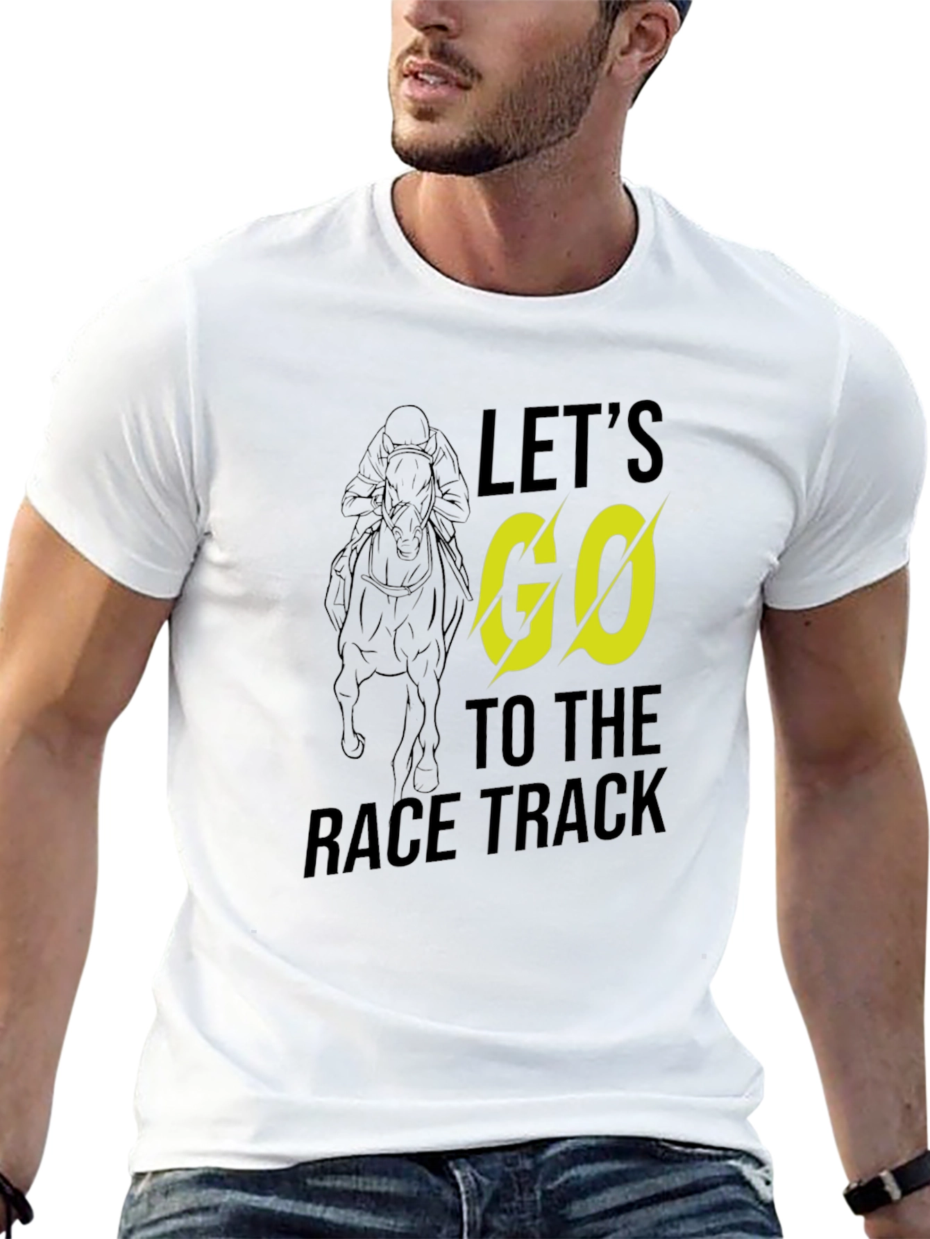 Lets Go to the Race Track Graphic Tee