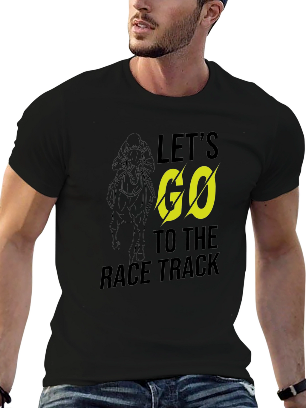 Lets Go to the Race Track Graphic Tee