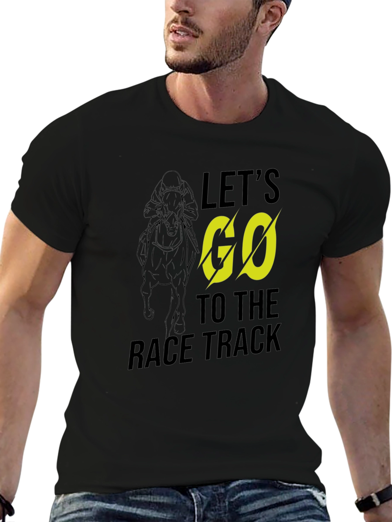 Lets Go to the Race Track Graphic Tee
