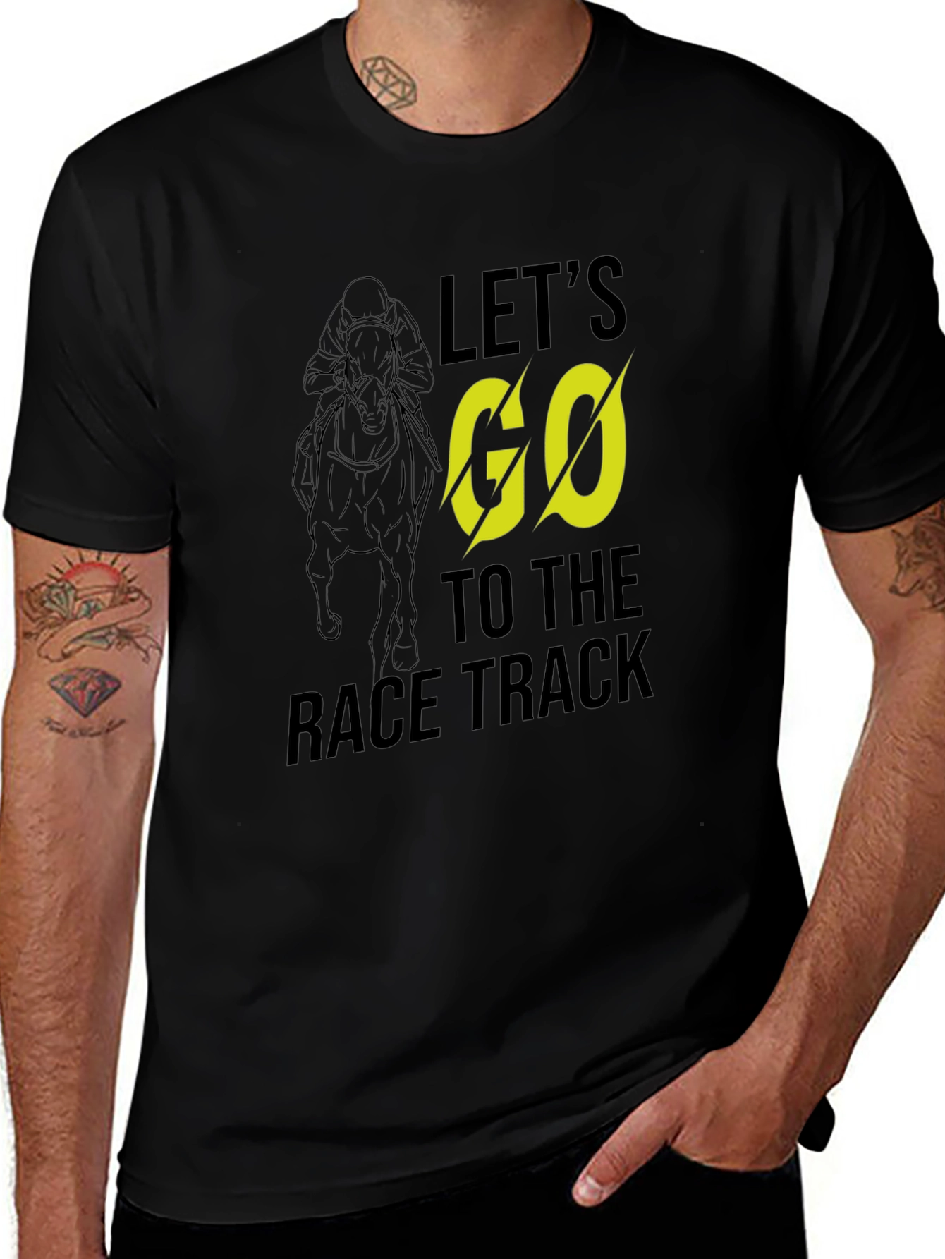 Lets Go to the Race Track Graphic Tee
