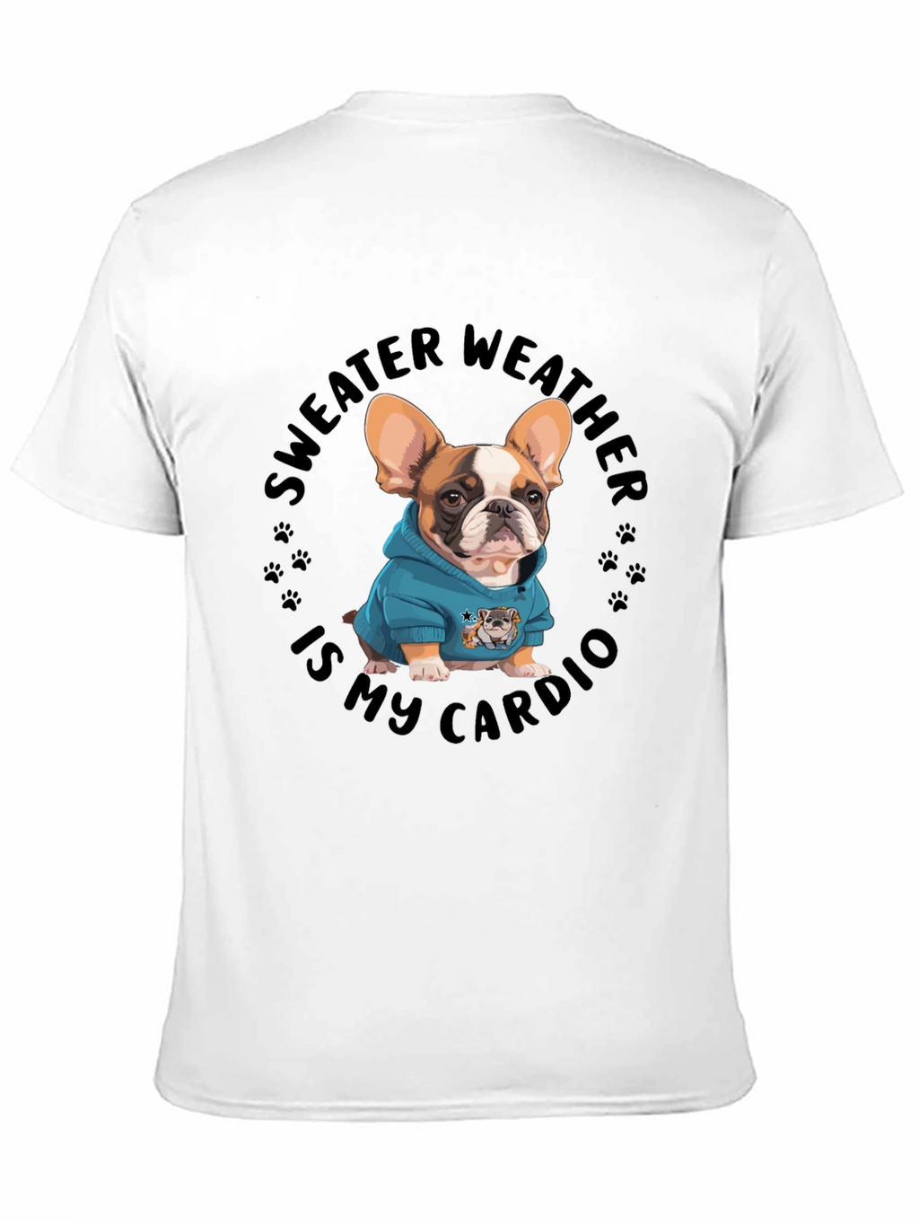Sweater Weather French Bulldog Graphic Tee