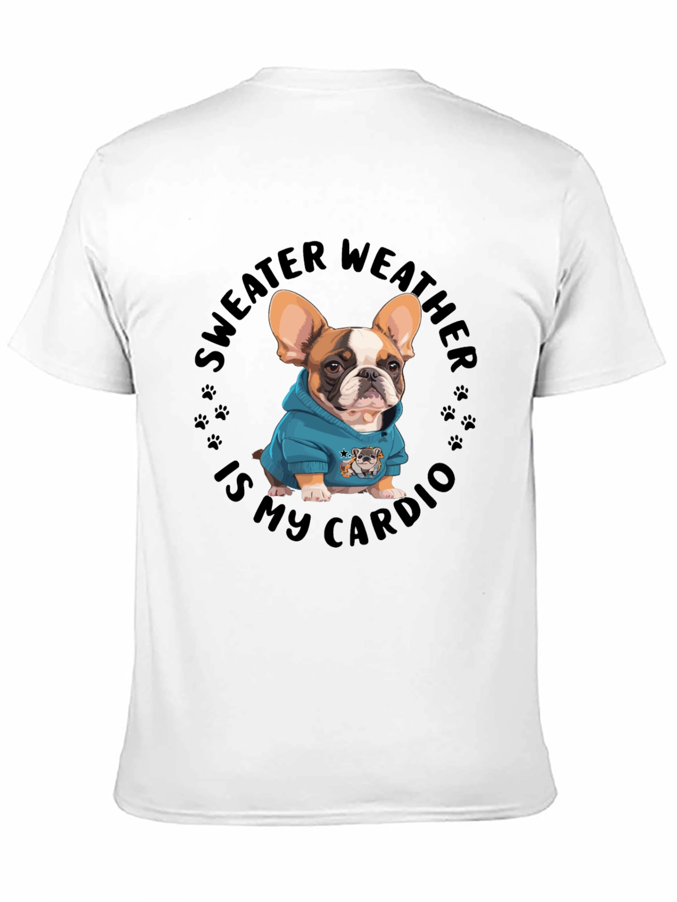 Sweater Weather French Bulldog Graphic Tee