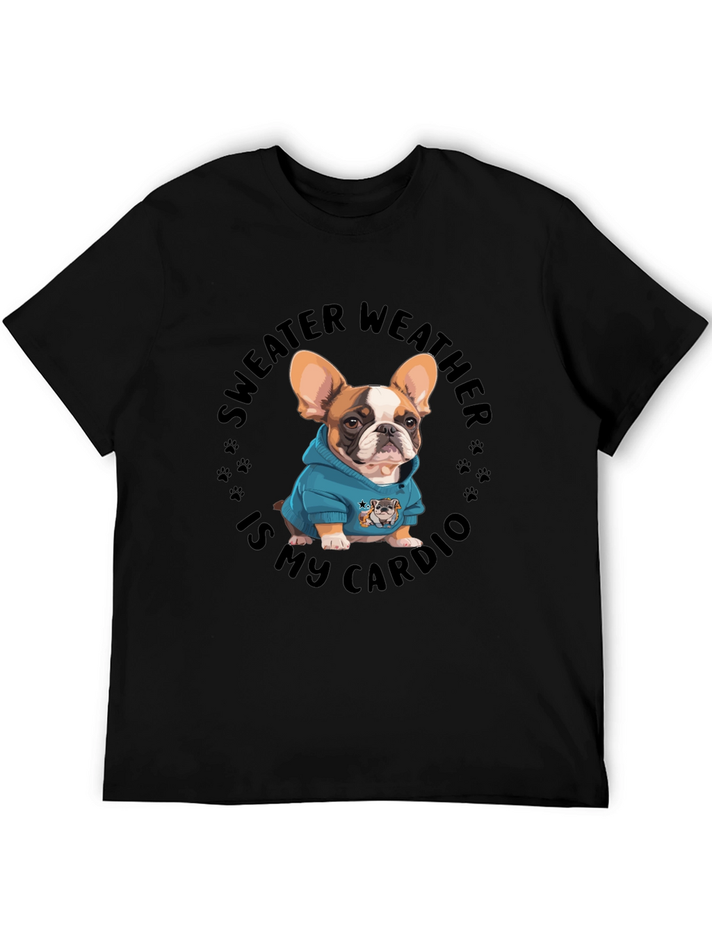 Sweater Weather French Bulldog Graphic Tee