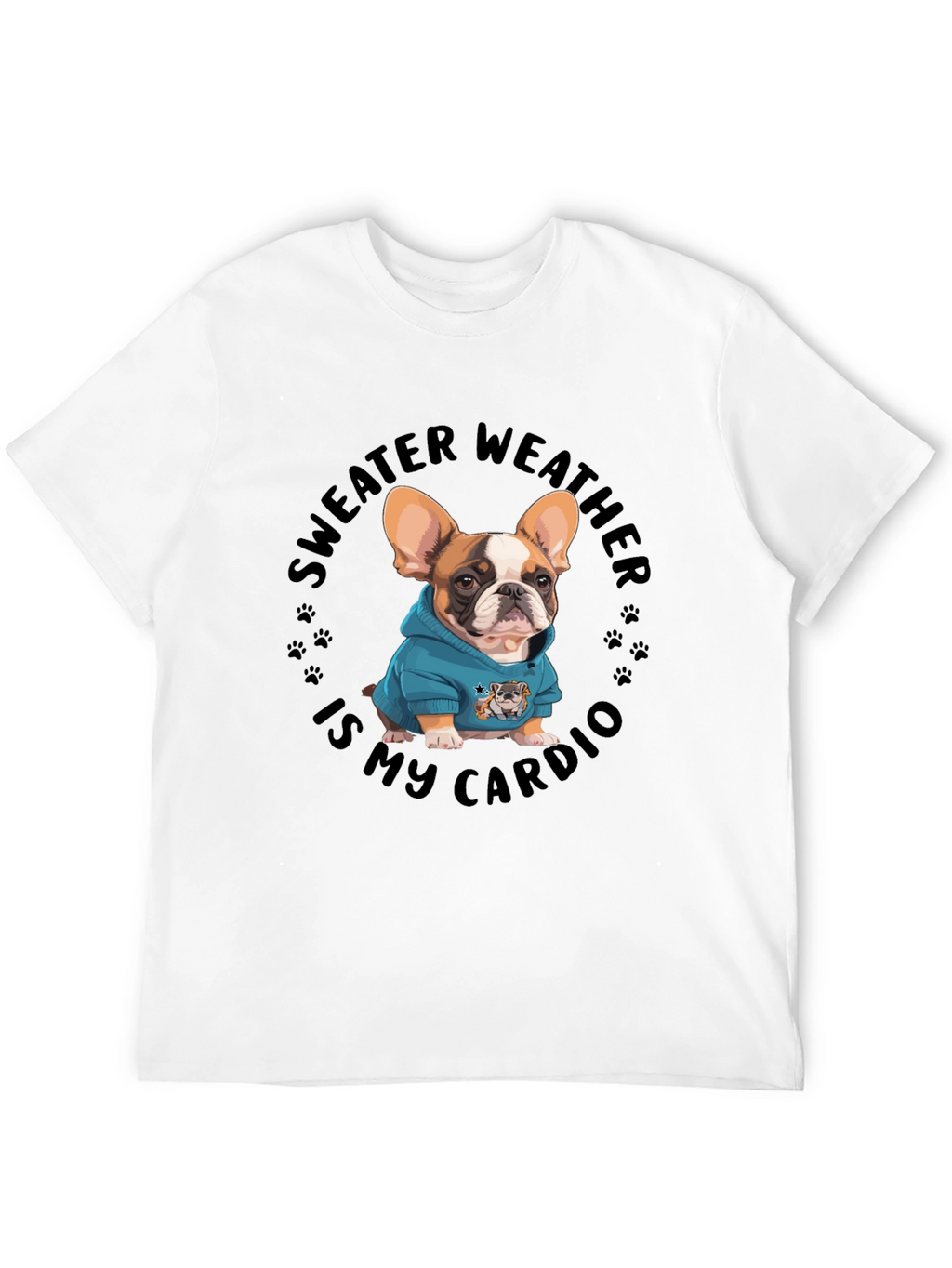 Sweater Weather French Bulldog Graphic Tee