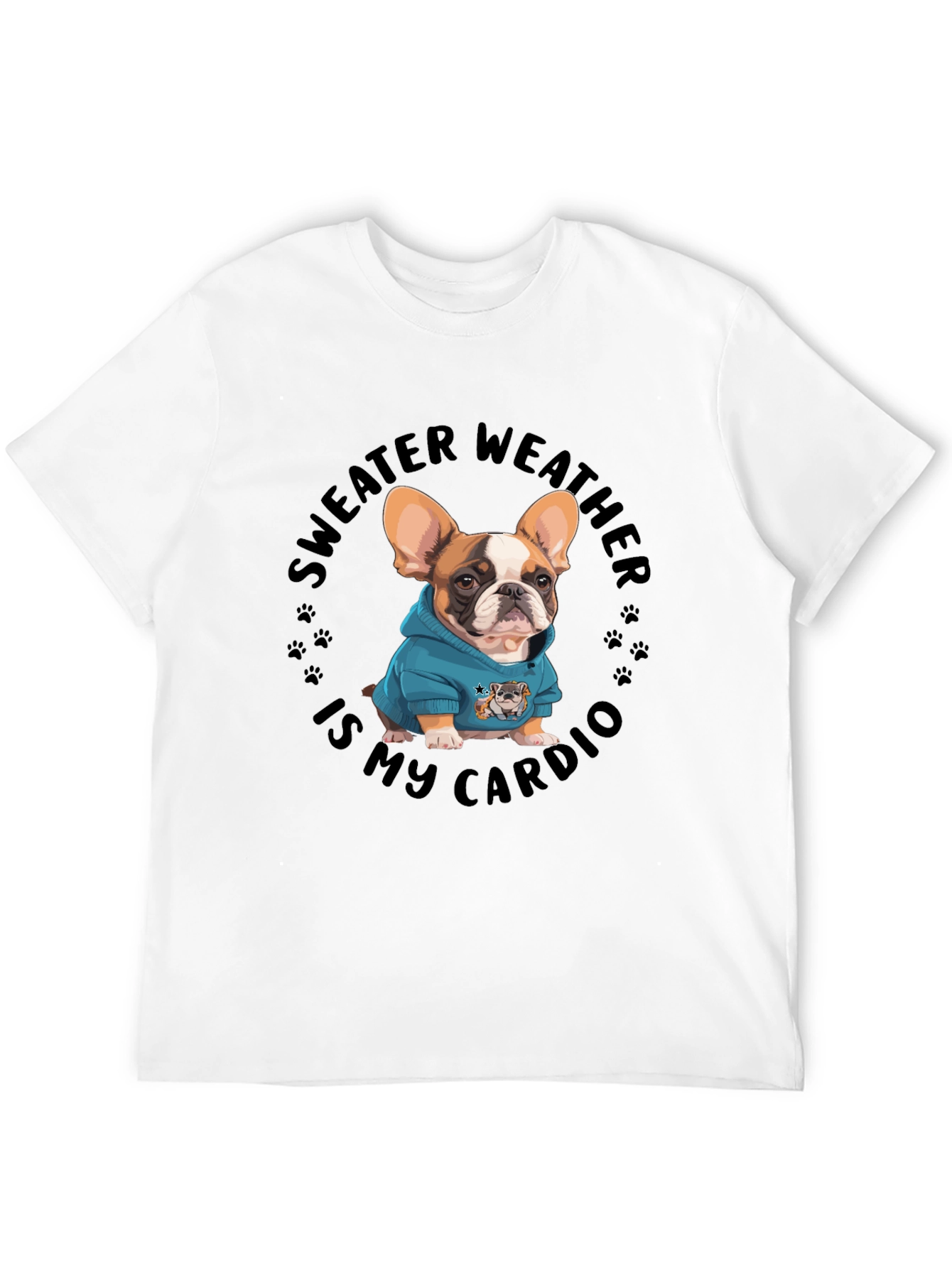 Sweater Weather French Bulldog Graphic Tee