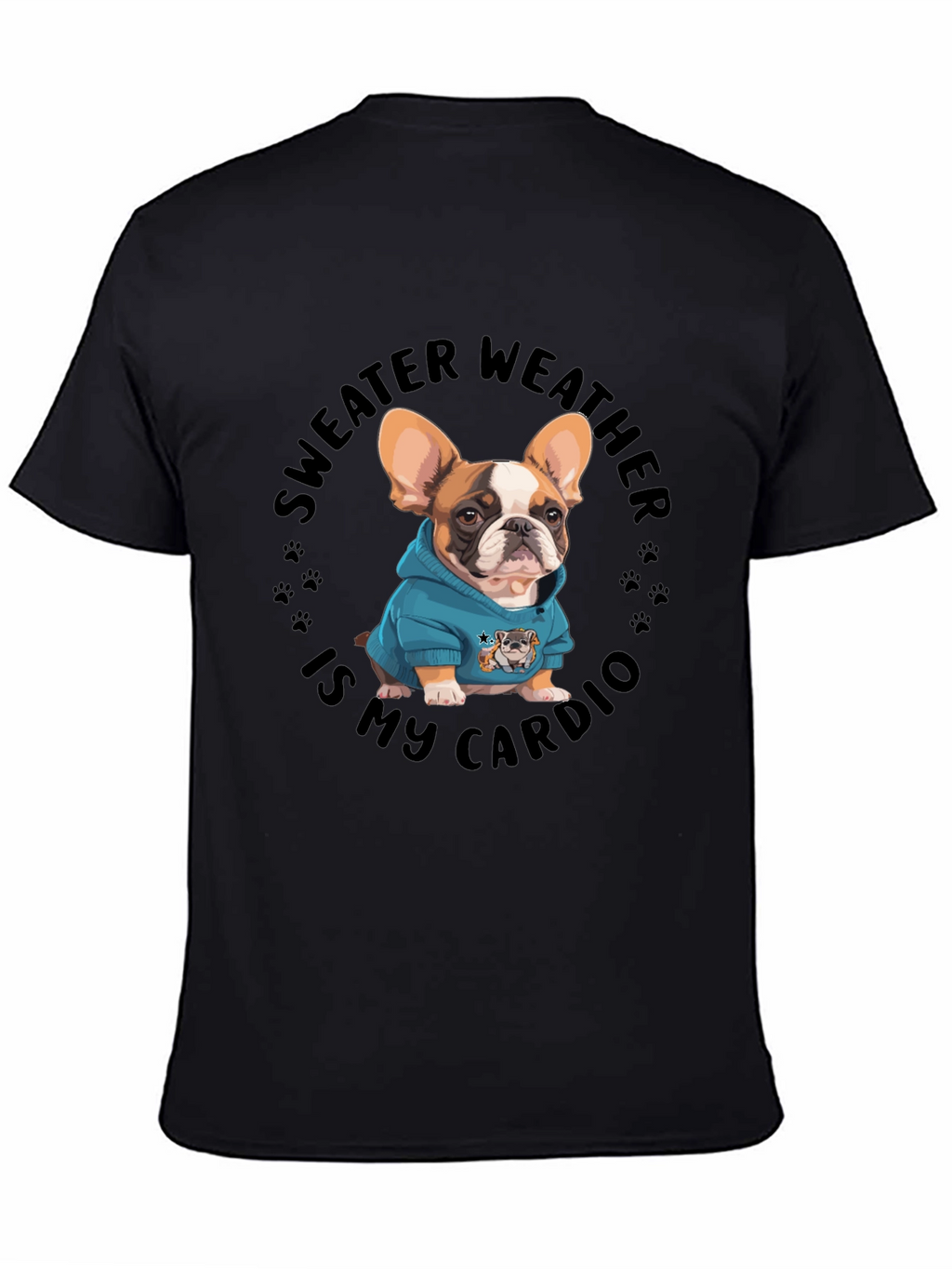 Sweater Weather French Bulldog Graphic Tee