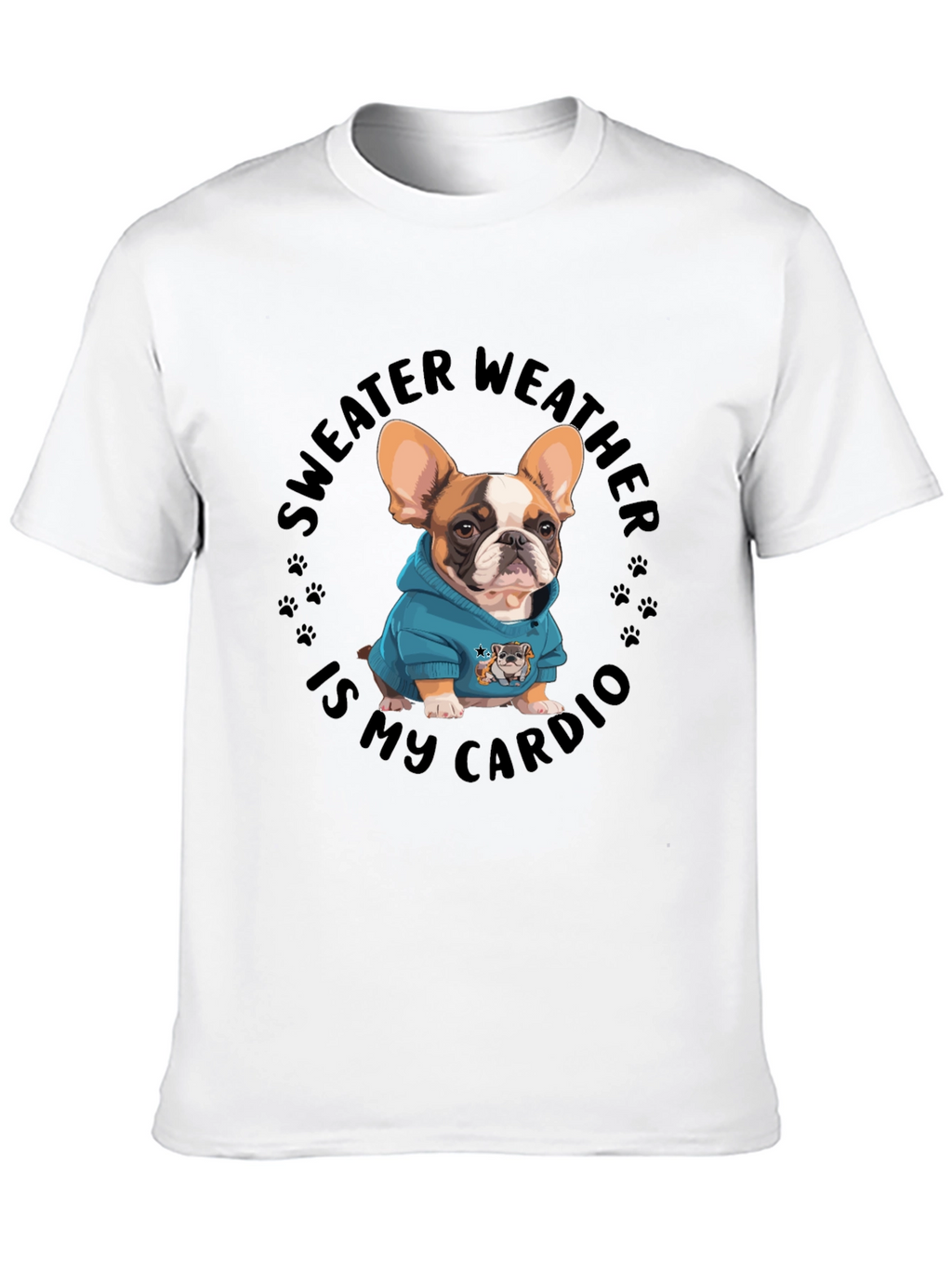 Sweater Weather French Bulldog Graphic Tee