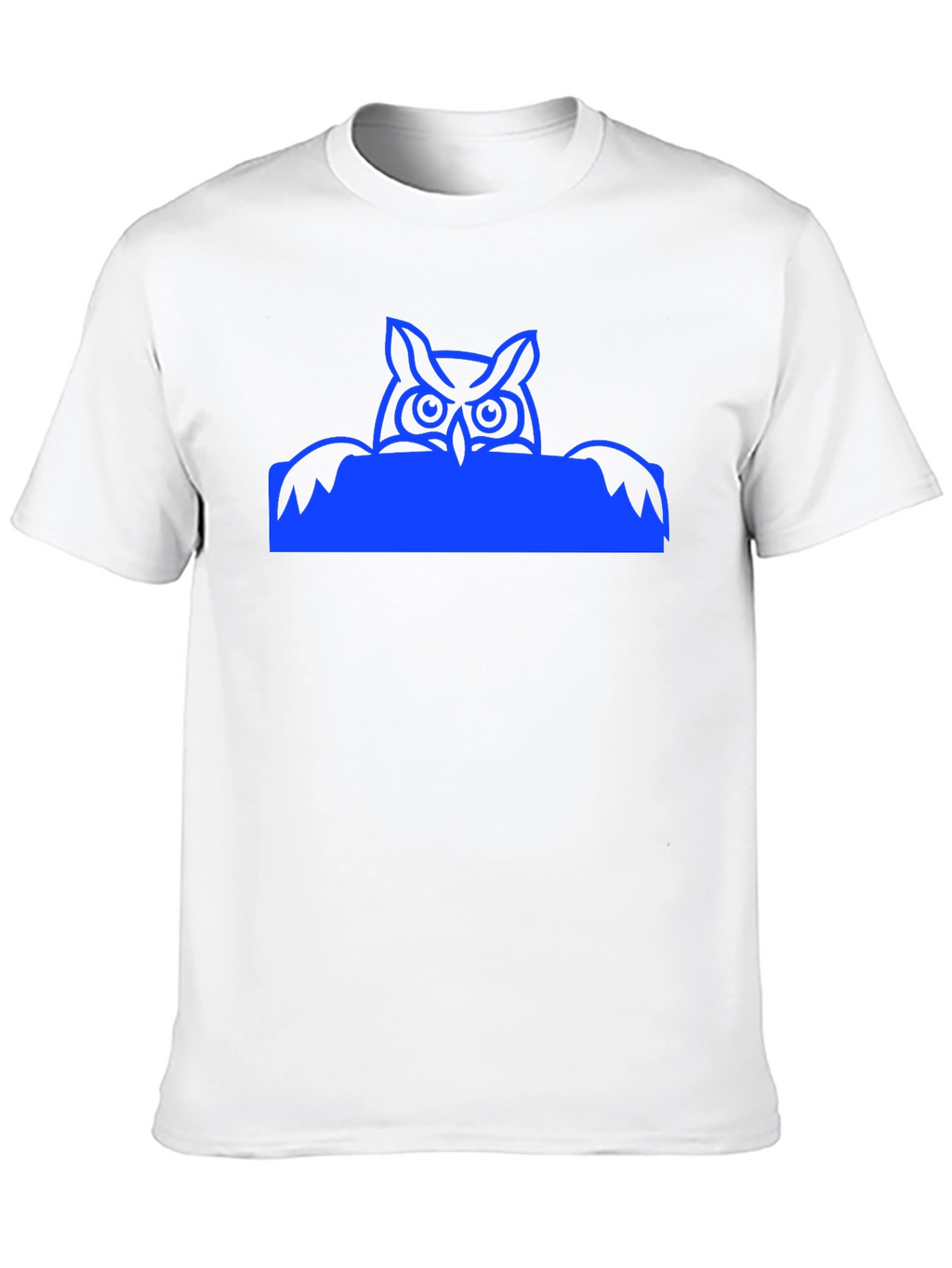 Cool Owl Graphic Tee - Black Casual T-Shirt