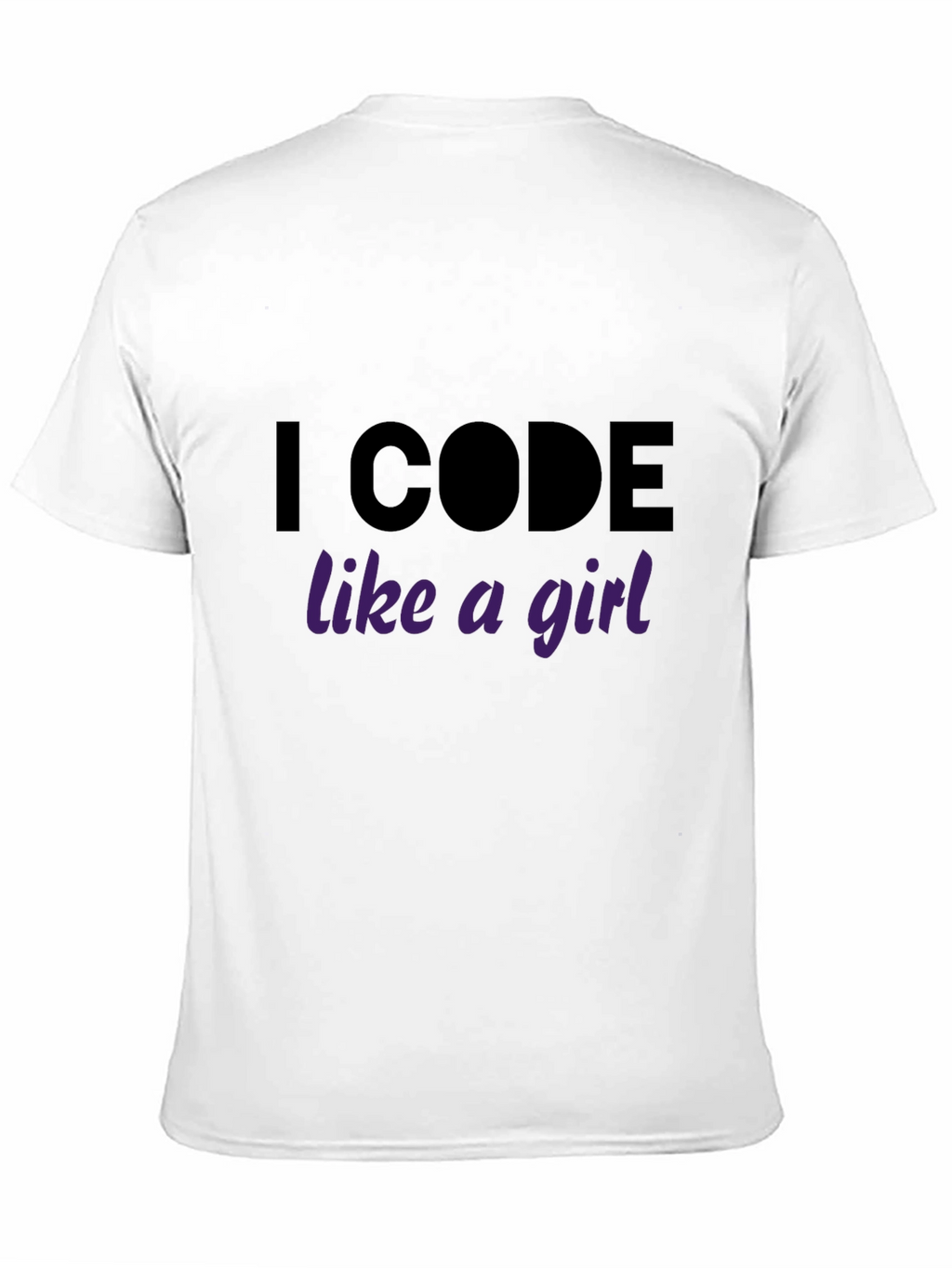 I Code Like A Girl Black Tee