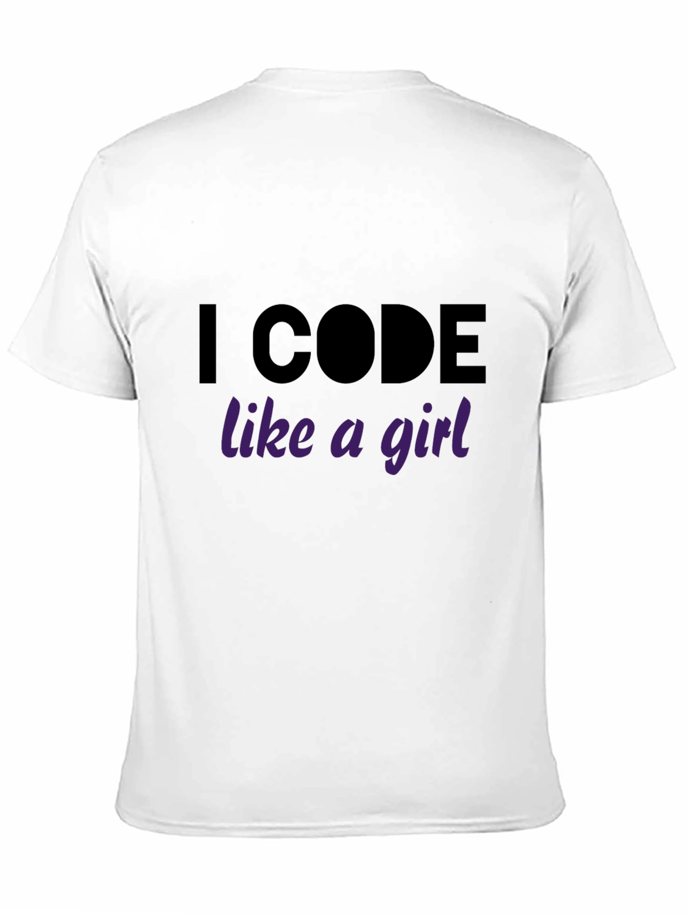 I Code Like A Girl Black Tee