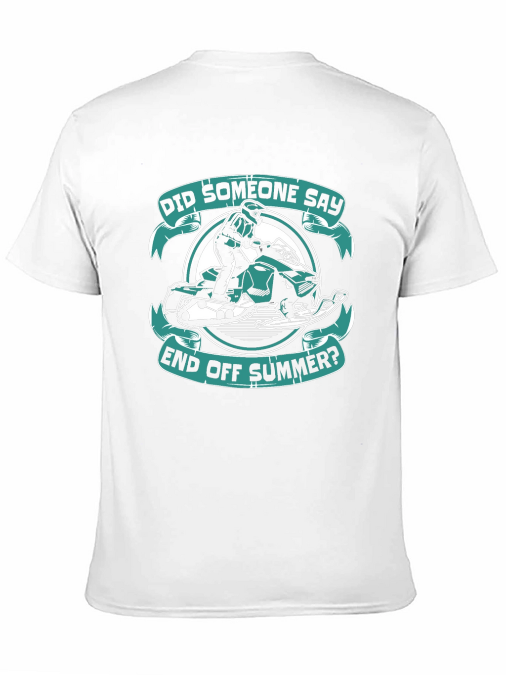 End of Summer Snowmobile Graphic T-Shirt