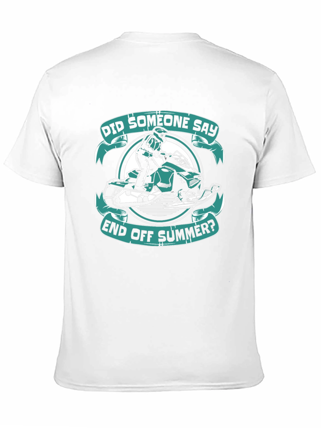 End of Summer Snowmobile Graphic T-Shirt