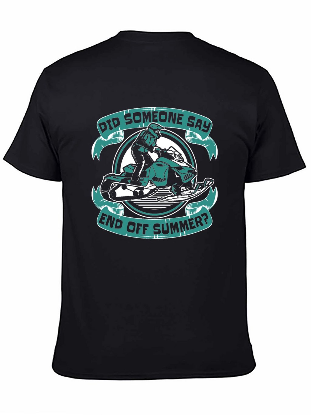 End of Summer Snowmobile Graphic T-Shirt