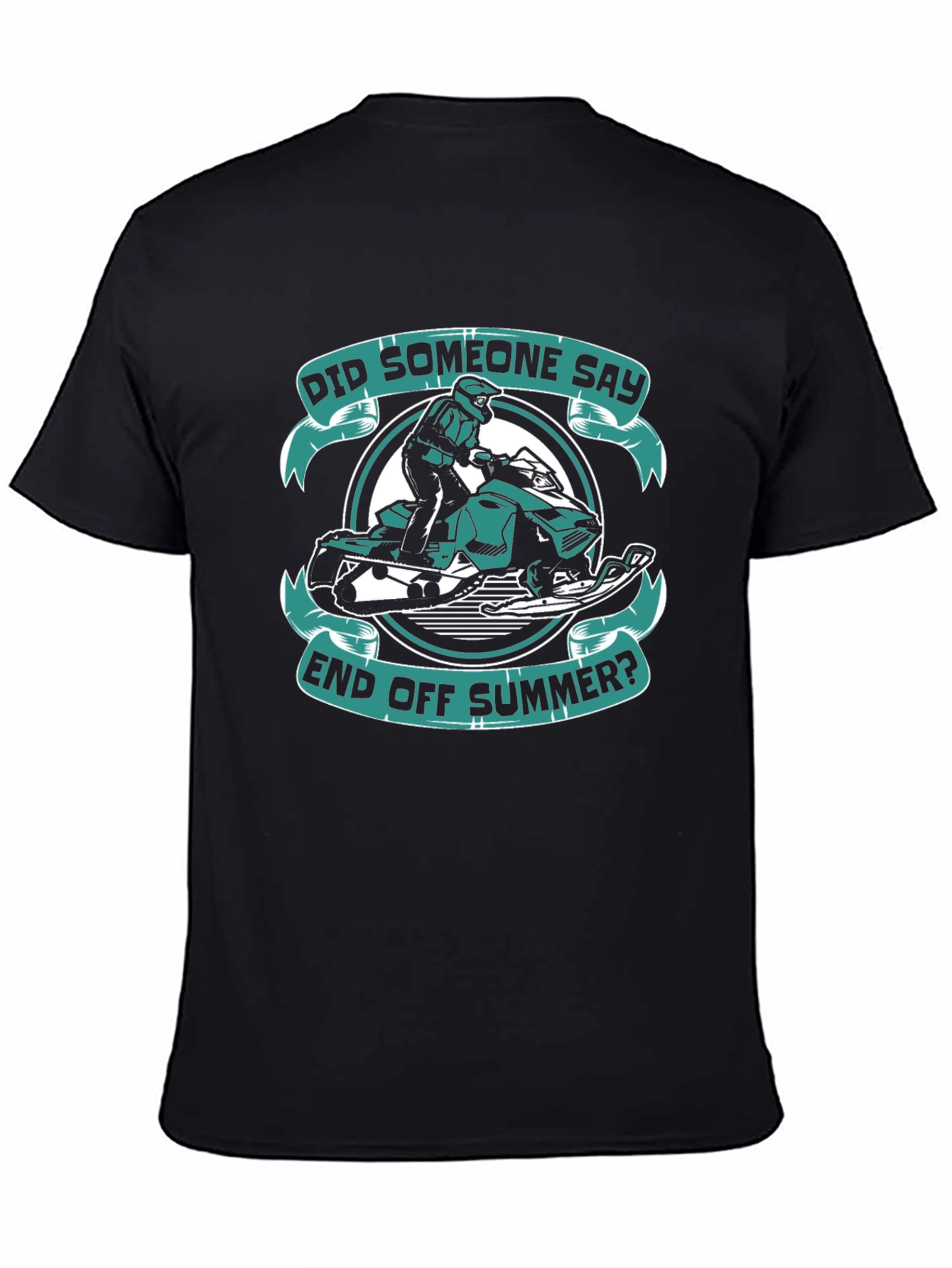 End of Summer Snowmobile Graphic T-Shirt