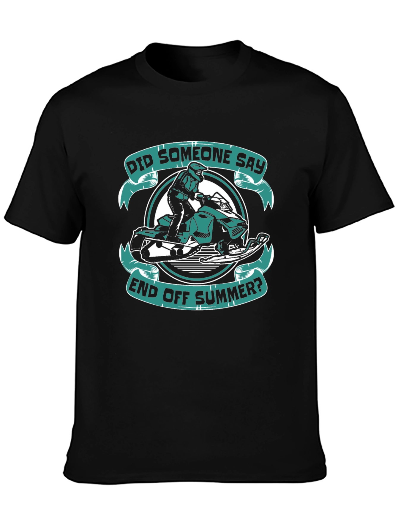 End of Summer Snowmobile Graphic T-Shirt