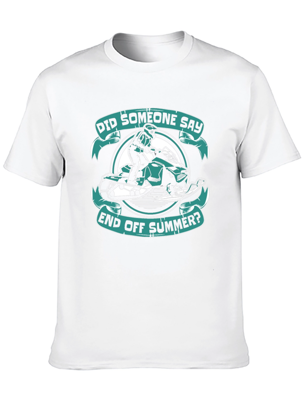 End of Summer Snowmobile Graphic T-Shirt