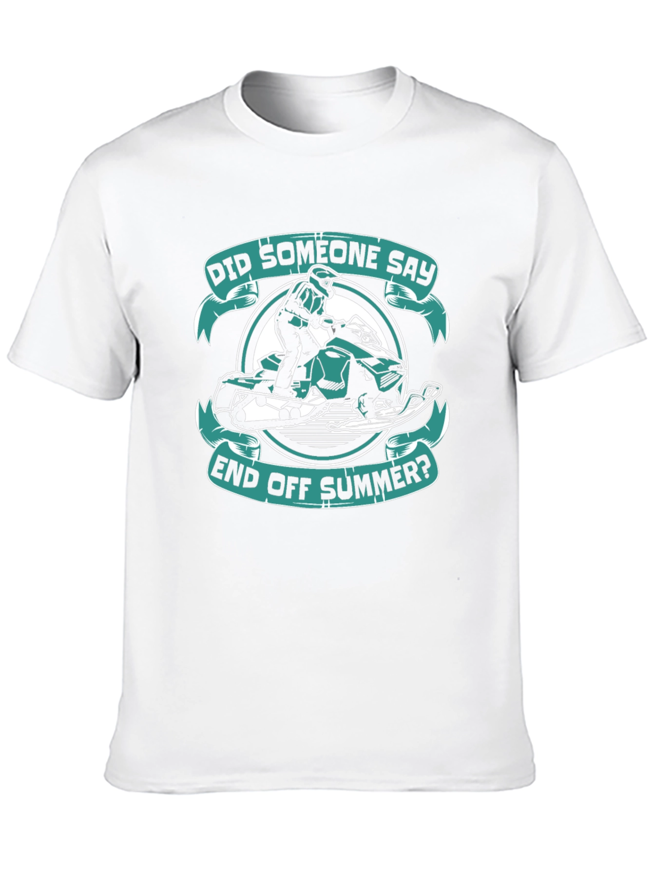 End of Summer Snowmobile Graphic T-Shirt