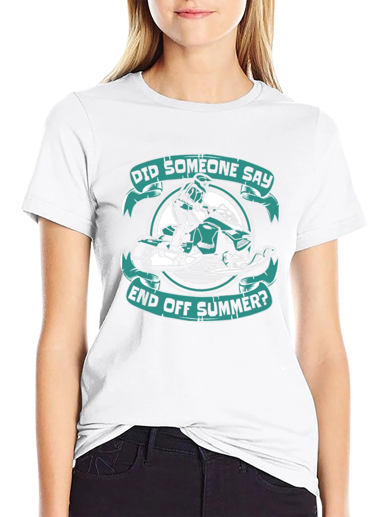 End of Summer Snowmobile Graphic T-Shirt