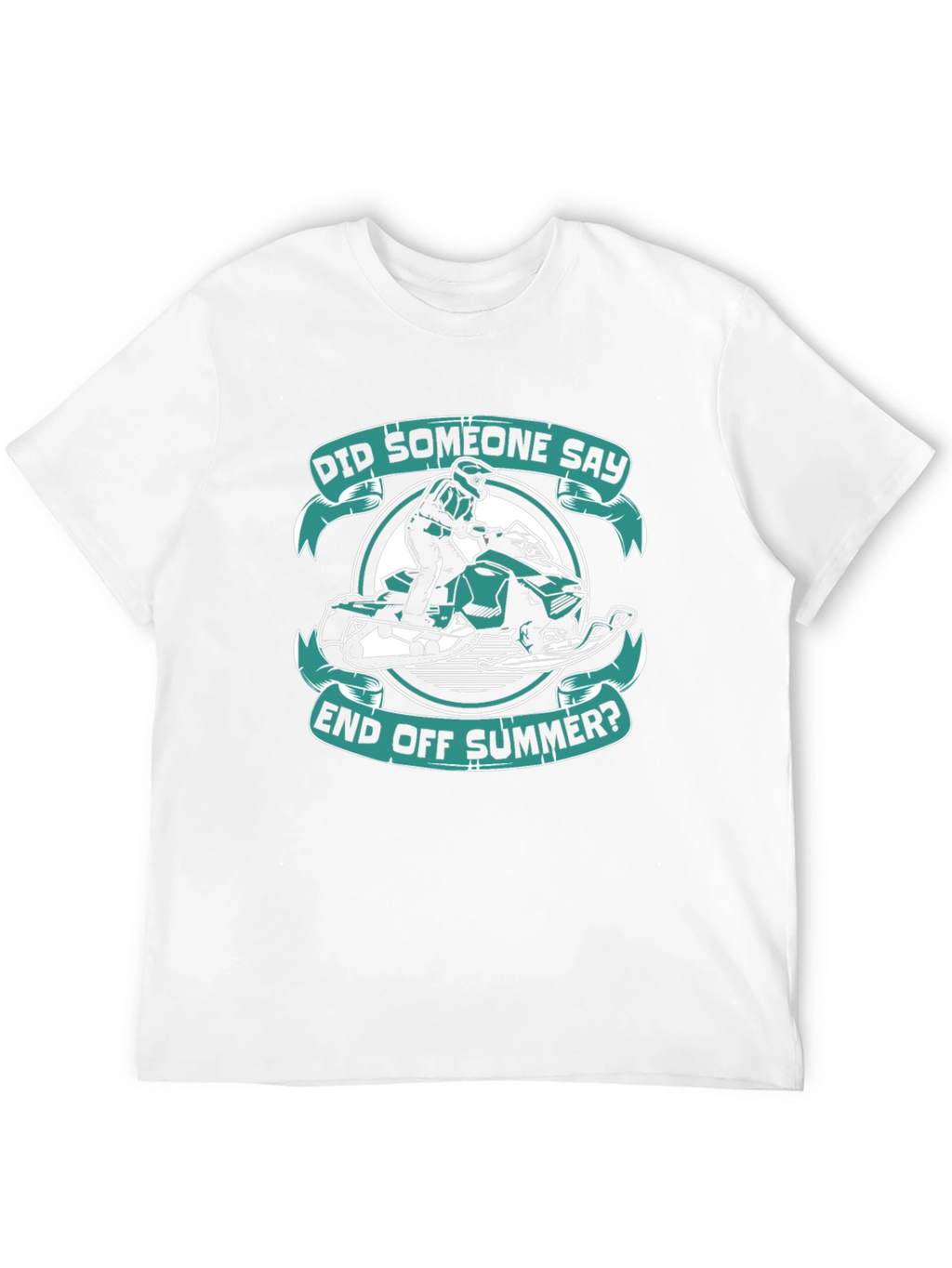 End of Summer Snowmobile Graphic T-Shirt