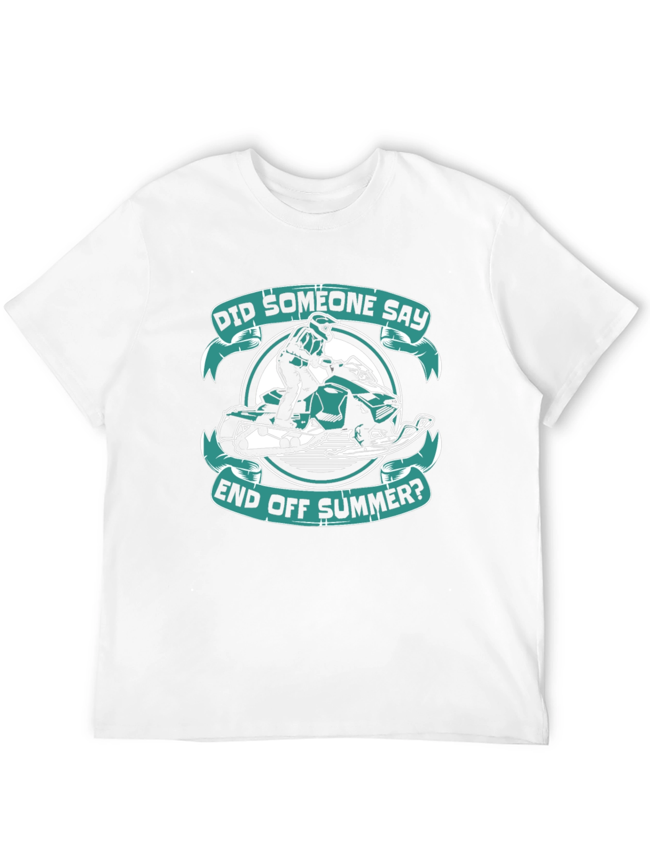 End of Summer Snowmobile Graphic T-Shirt