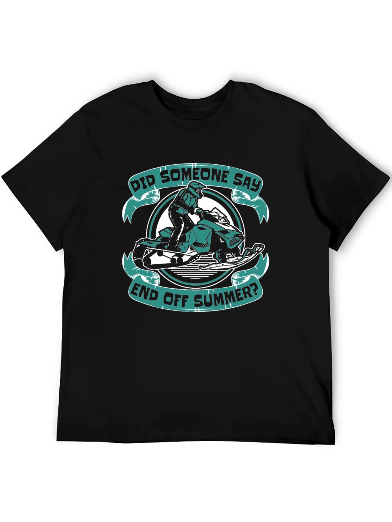 End of Summer Snowmobile Graphic T-Shirt