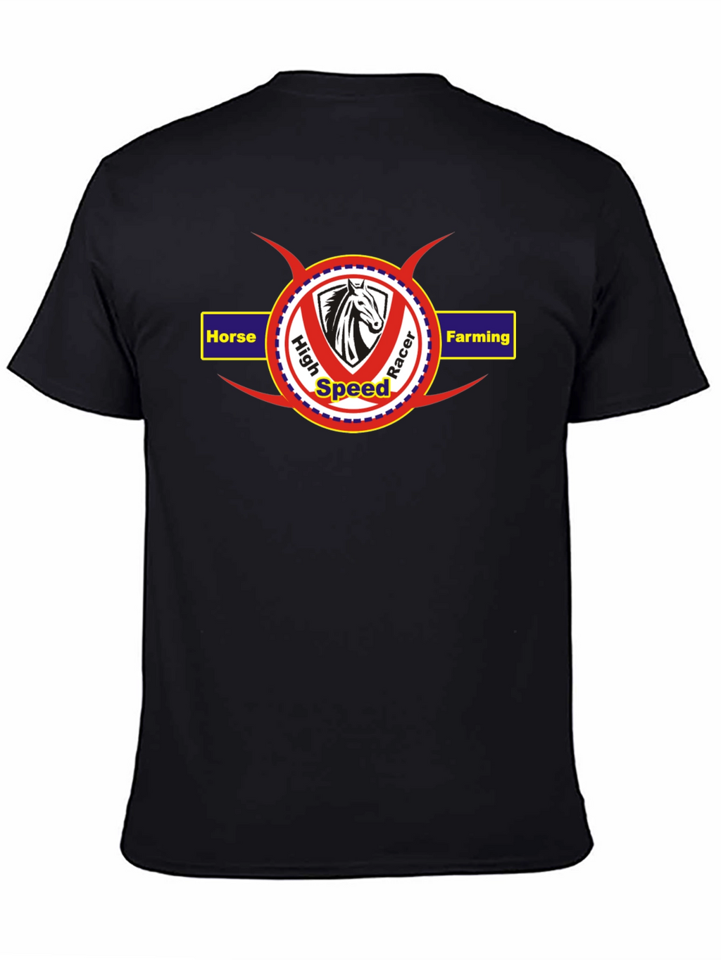 Horse High Speed Racer Farming Graphic T-Shirt