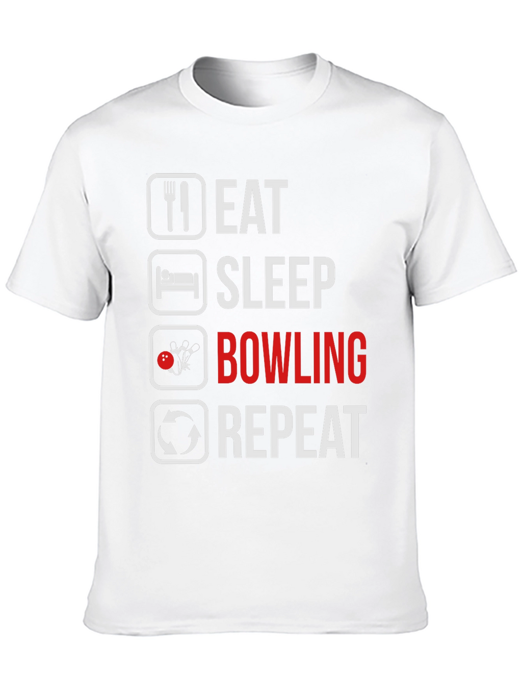Eat Sleep Bowling Repeat T-Shirt