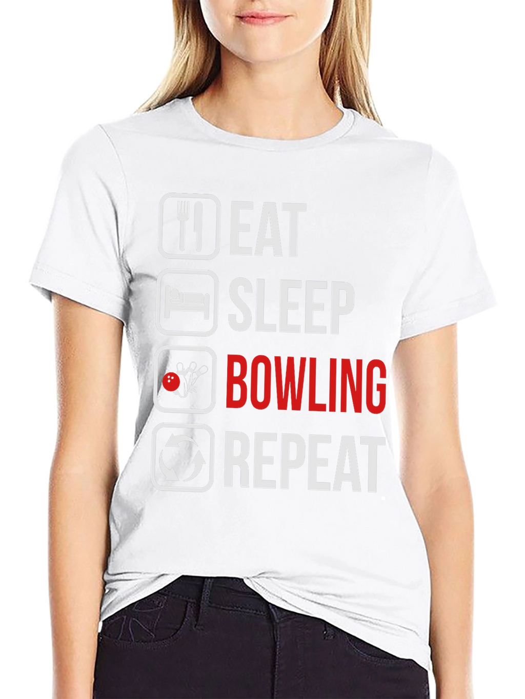 Eat Sleep Bowling Repeat T-Shirt