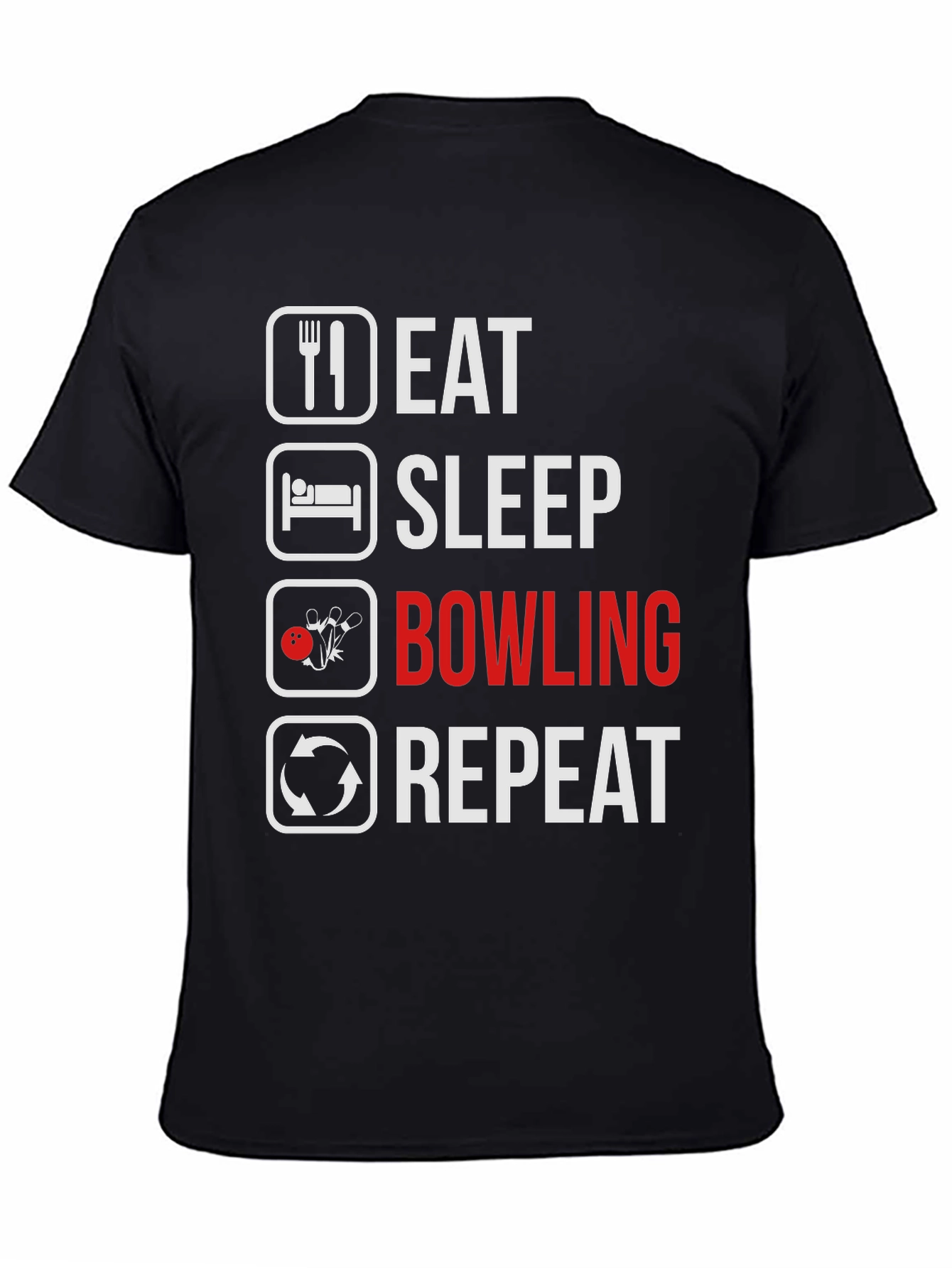 Eat Sleep Bowling Repeat T-Shirt