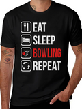 Eat Sleep Bowling Repeat T-Shirt