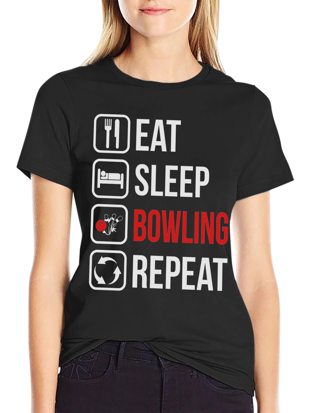 Eat Sleep Bowling Repeat T-Shirt