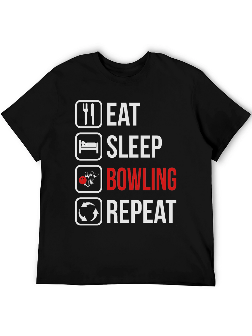 Eat Sleep Bowling Repeat T-Shirt