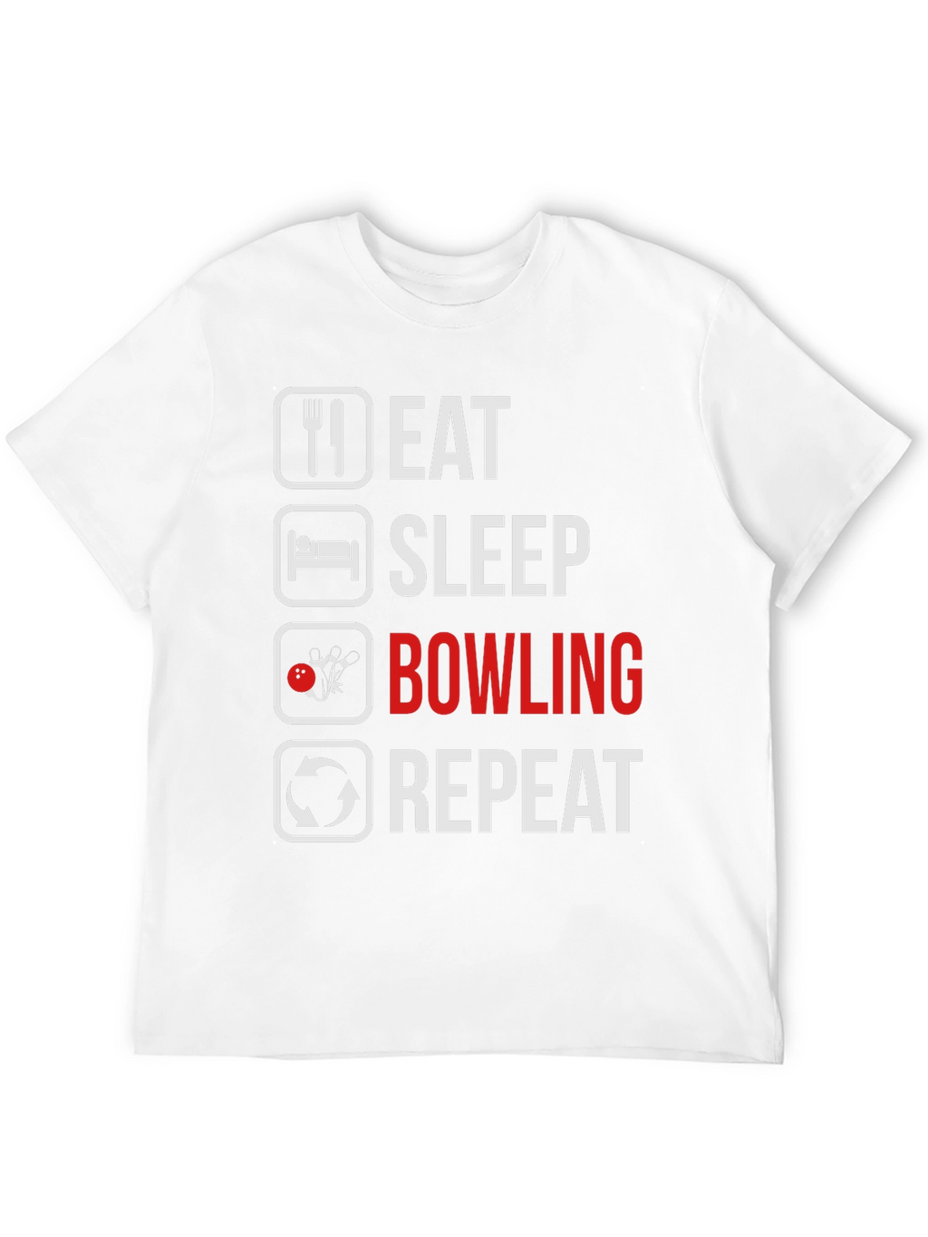 Eat Sleep Bowling Repeat T-Shirt