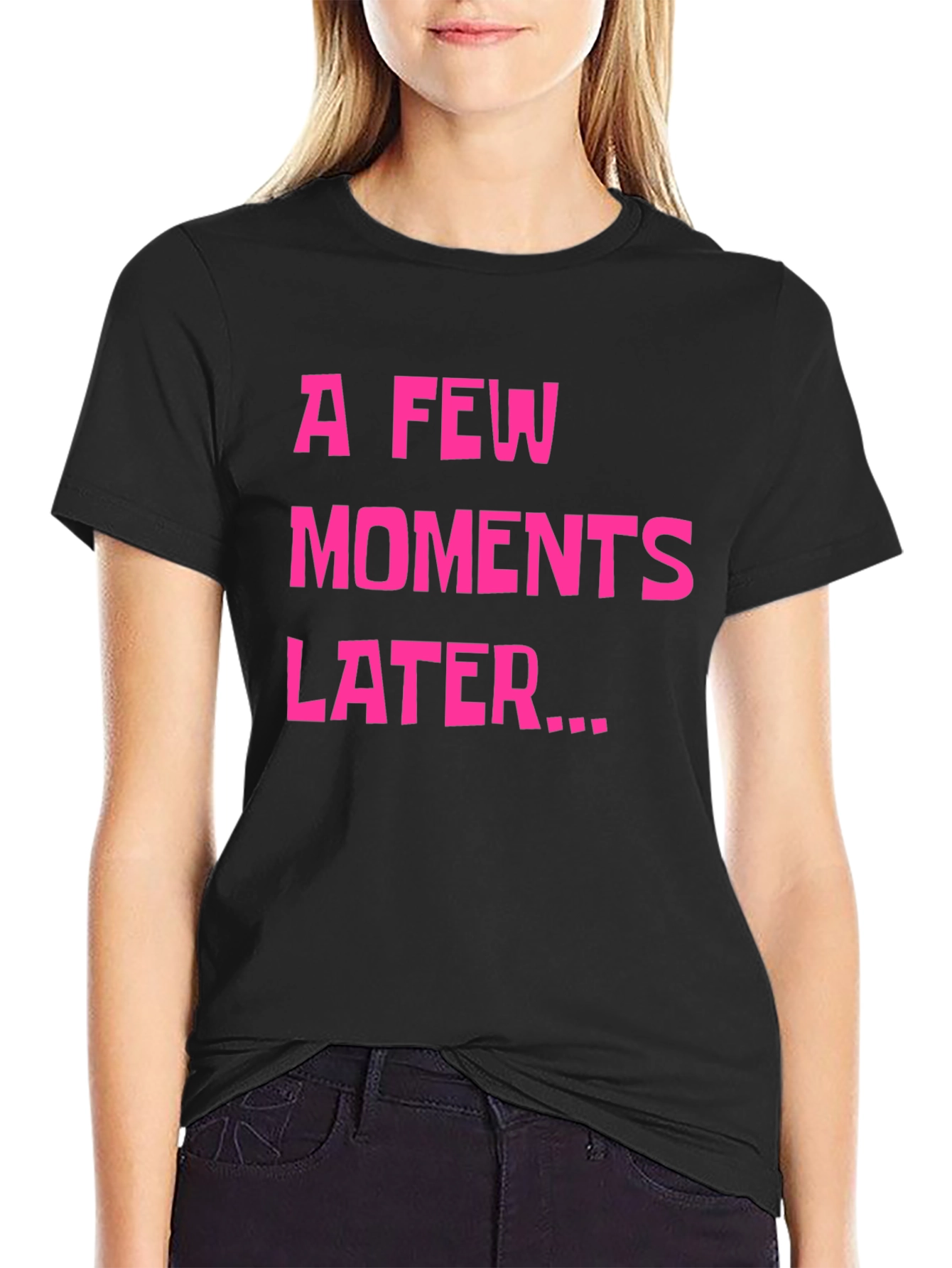 A Few Moments Later Graphic Tee - Black