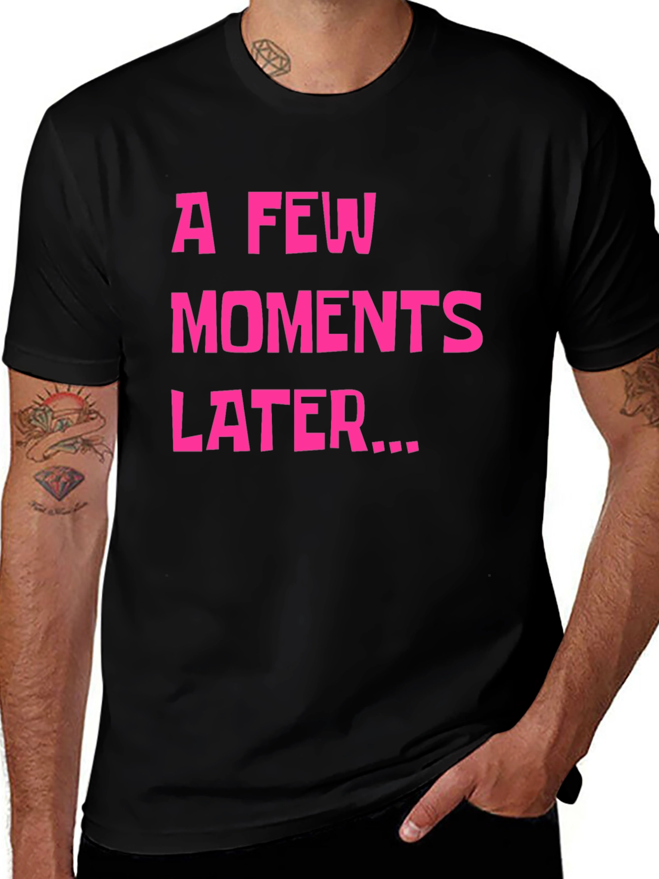 A Few Moments Later Graphic Tee - Black