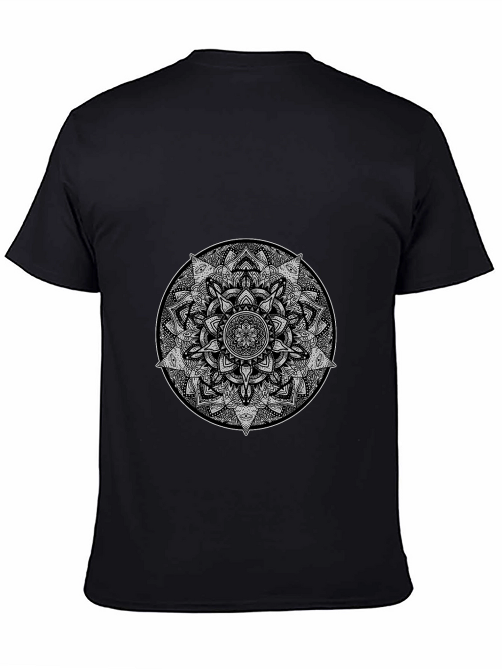Mandala Graphic Print T-Shirt - Stylish Cotton Blend Tee