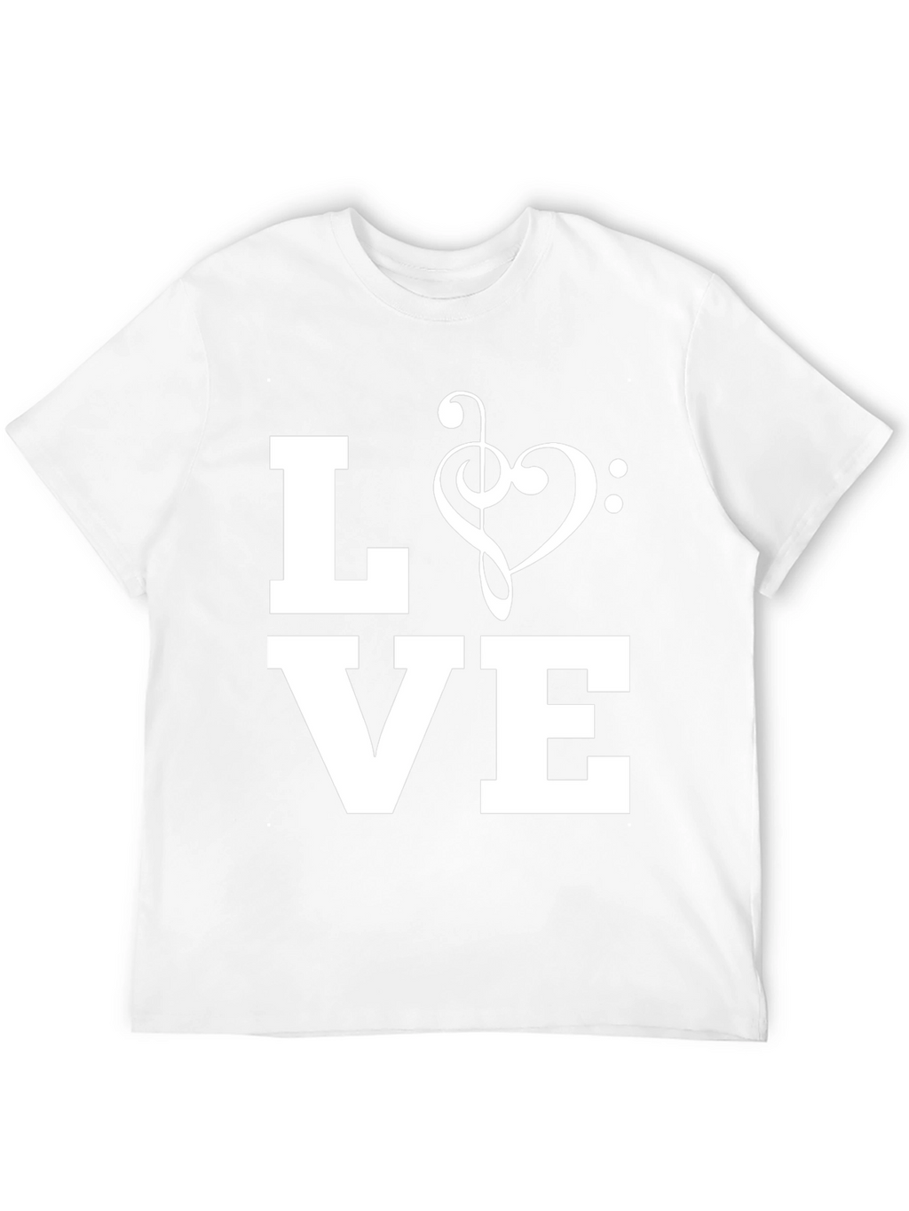 Music Love Graphic T-Shirt - Black
