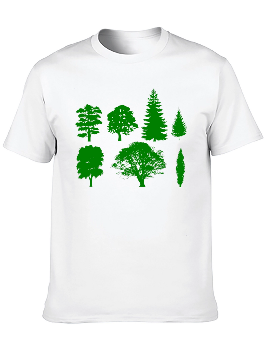 Nature Lovers Tree Silhouette Graphic Tee - Black