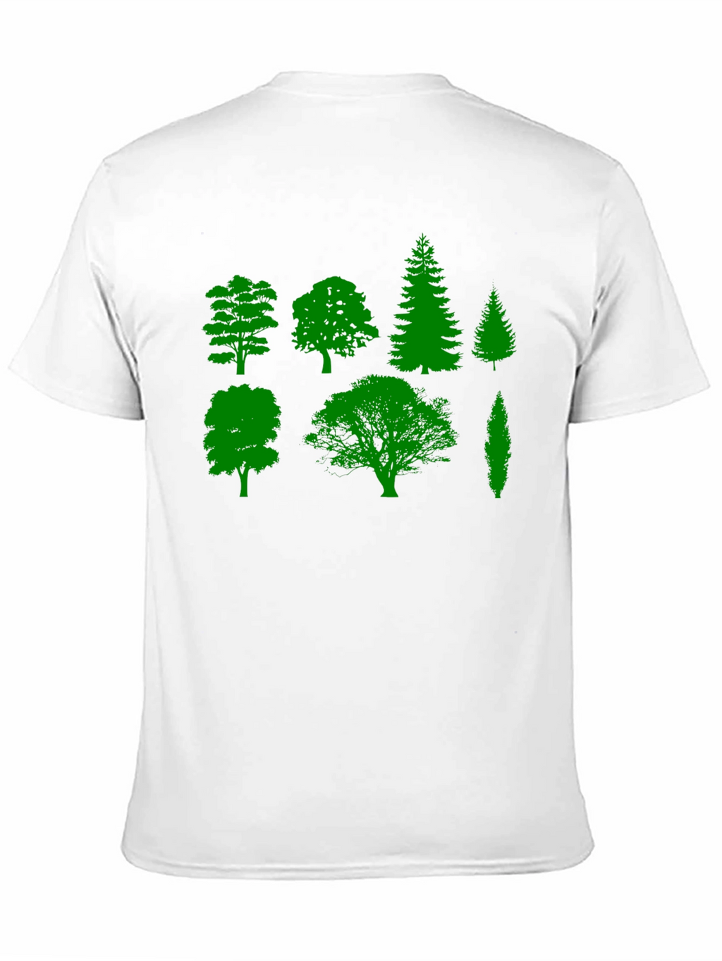 Nature Lovers Tree Silhouette Graphic Tee - Black