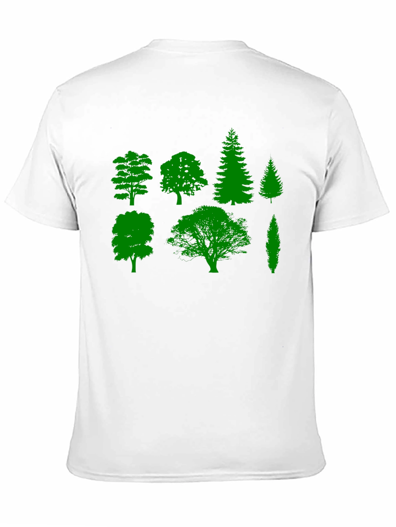 Nature Lovers Tree Silhouette Graphic Tee - Black