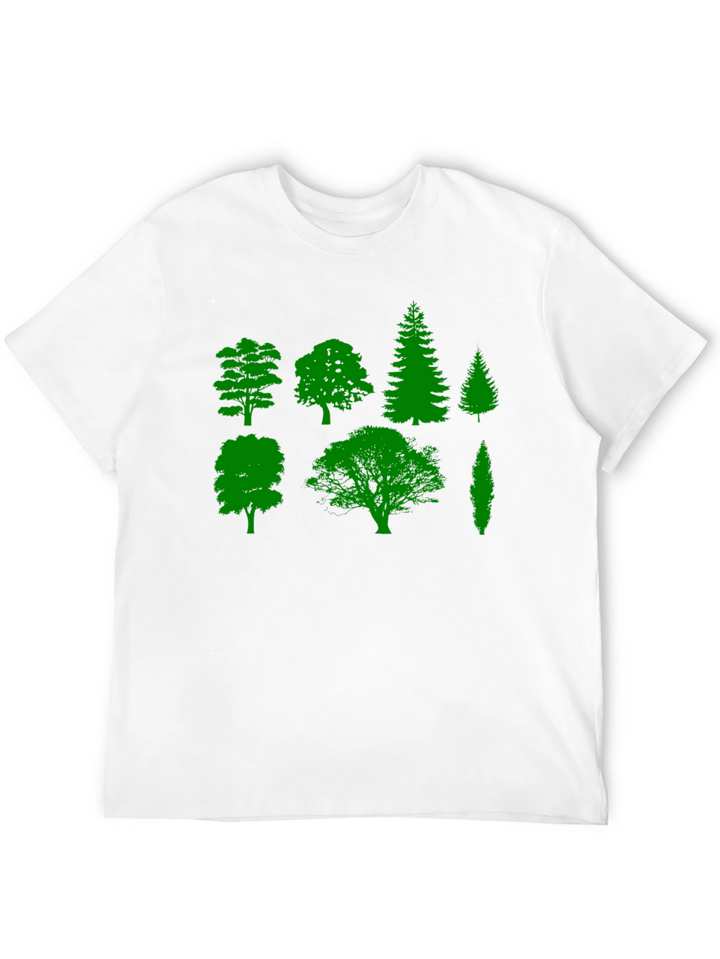 Nature Lovers Tree Silhouette Graphic Tee - Black