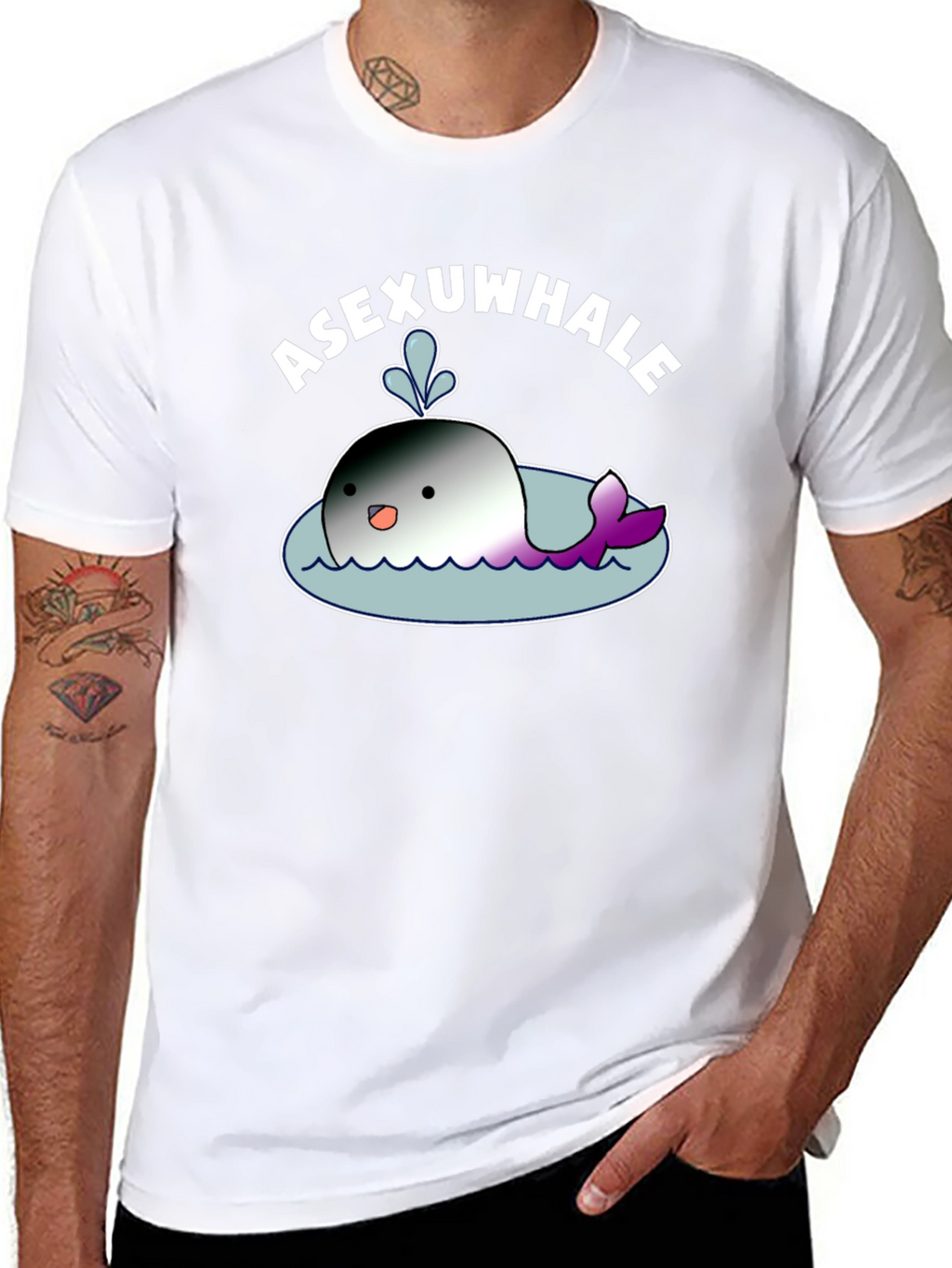 Asexuwhale T-Shirt -  LGBTQ+ Pride