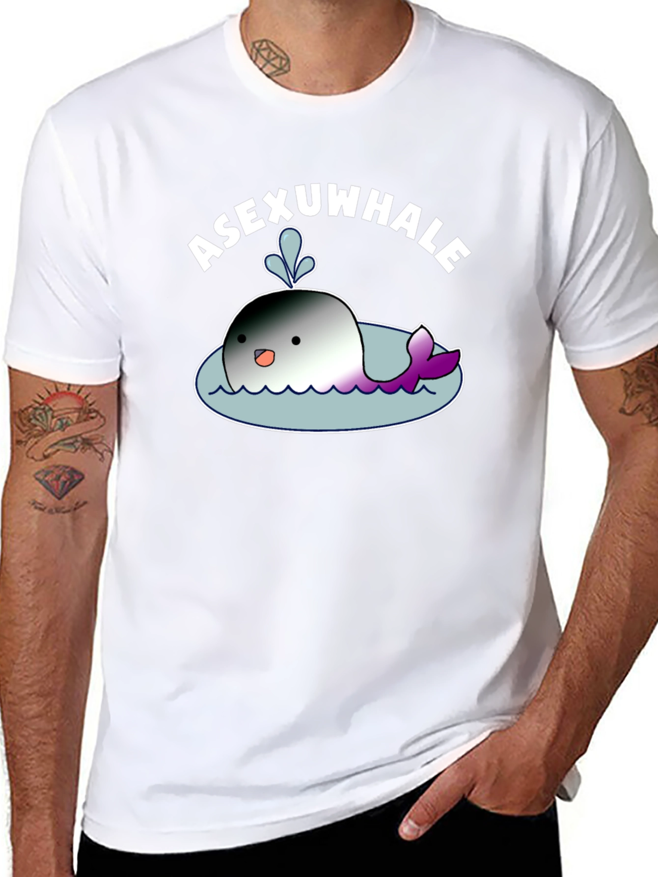 Asexuwhale T-Shirt -  LGBTQ+ Pride